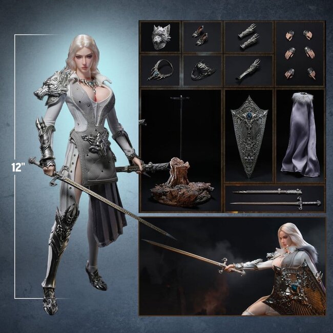 The Girl Under Wolf's Ward Action Figure 1/6 Alina (Silver) 30 cm
