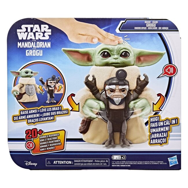 Star Wars: The Mandalorian & Grogu Elektronische Actionfigur Huggin' Grogu & Anzellan 17 cm
