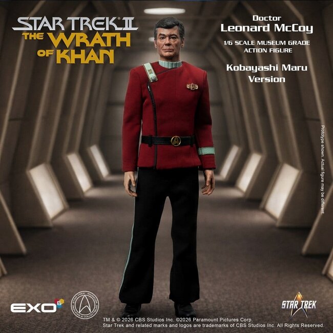 Star Trek II: Der Zorn des Khan Actionfigur 1/6 Dr. Leonard McCoy Kobayashi Maru Version 30 cm