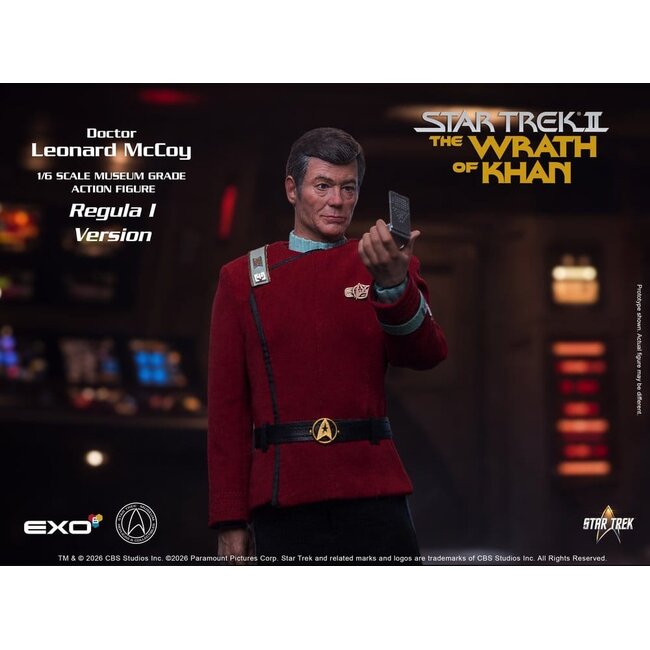 Star Trek II: Der Zorn des Khan Actionfigur 1/6 Dr. Leonard McCoy Regula I Version 30 cm