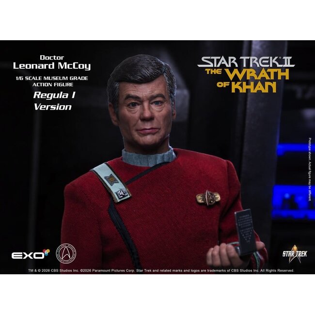 Star Trek II: Der Zorn des Khan Actionfigur 1/6 Dr. Leonard McCoy Regula I Version 30 cm