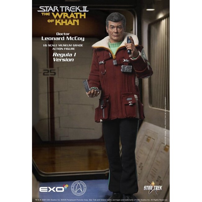 Star Trek II: Der Zorn des Khan Actionfigur 1/6 Dr. Leonard McCoy Regula I Version 30 cm