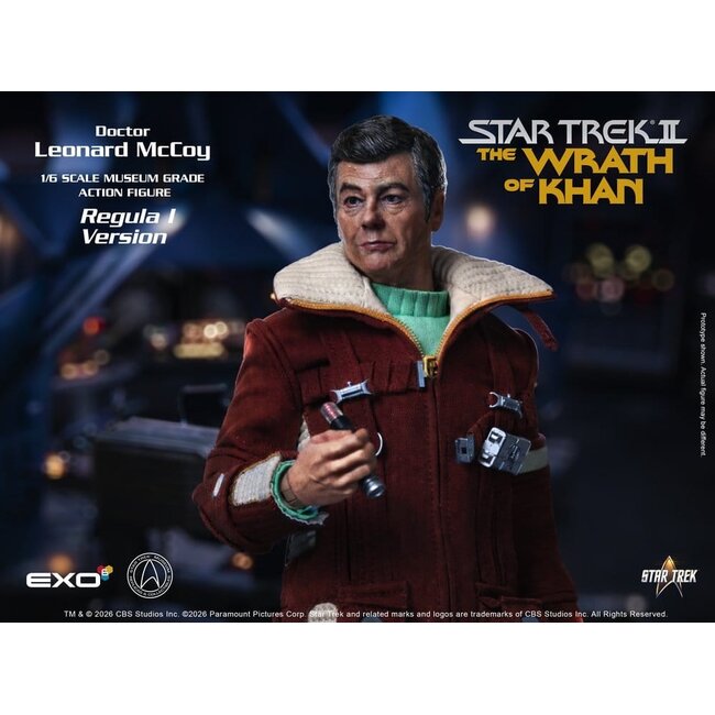 Star Trek II: Der Zorn des Khan Actionfigur 1/6 Dr. Leonard McCoy Regula I Version 30 cm