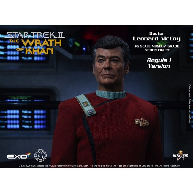 Star Trek II: Der Zorn des Khan Actionfigur 1/6 Dr. Leonard McCoy Regula I Version 30 cm