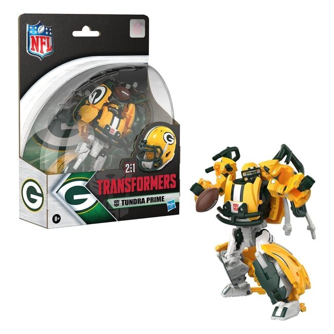 Hasbro Transformers x NFL Actionfigur Green Bay Packers: Tundra Prime 14 cm
