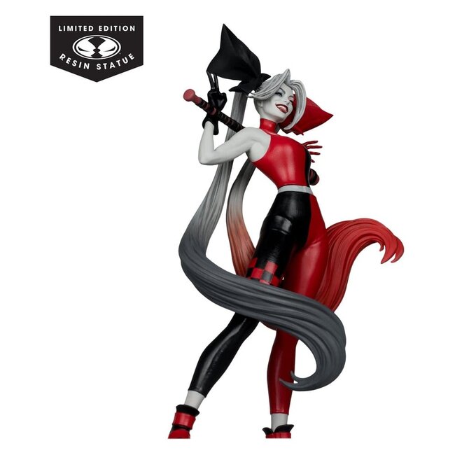 DC Direct Harley Quinn: Rot-Weiß-Schwarze Statue 1/10 Harley Quinn von Alex Garner 21 cm