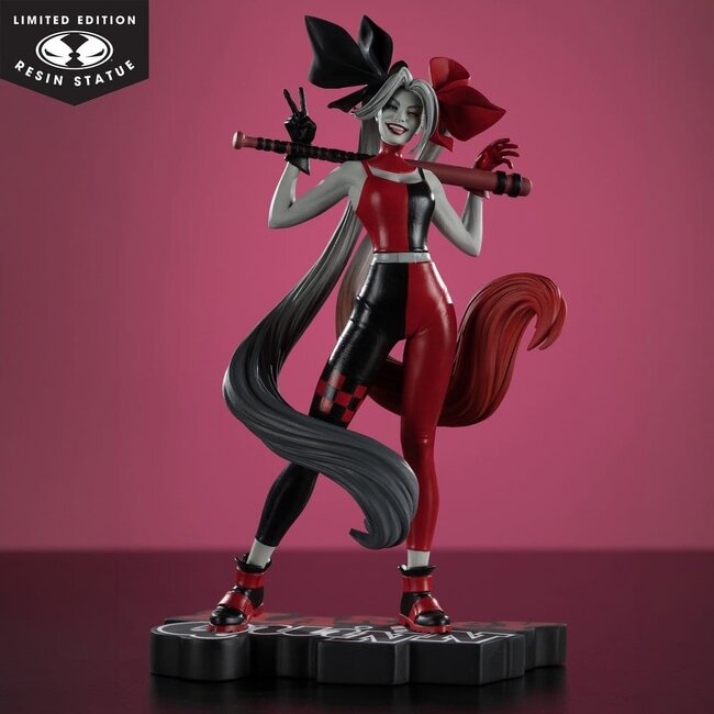 DC Direct Harley Quinn: Rot-Weiß-Schwarze Statue 1/10 Harley Quinn von Alex Garner 21 cm