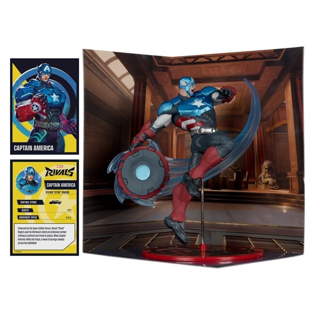 Marvel Rivals Collection 1/10 Actionfigur Captain America 20 cm