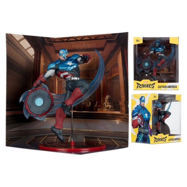 Marvel Rivals Collection 1/10 Actionfigur Captain America 20 cm