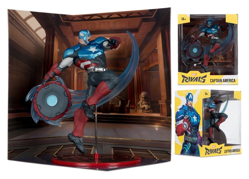 Marvel Rivals Collection 1/10 Action Figure Captain America 20 cm - The ...