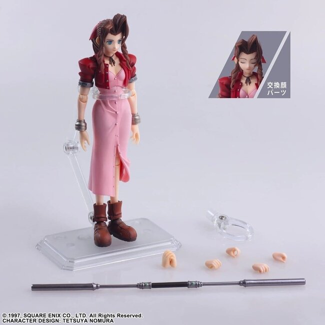 Final Fantasy VII Bring Arts Action Figure Aerith Gainsborough Digital Plus Edition 14 cm