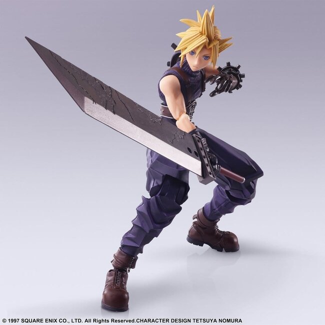 Final Fantasy VII Bring Arts Actionfigur Cloud Strife Digital Plus Edition 15 cm