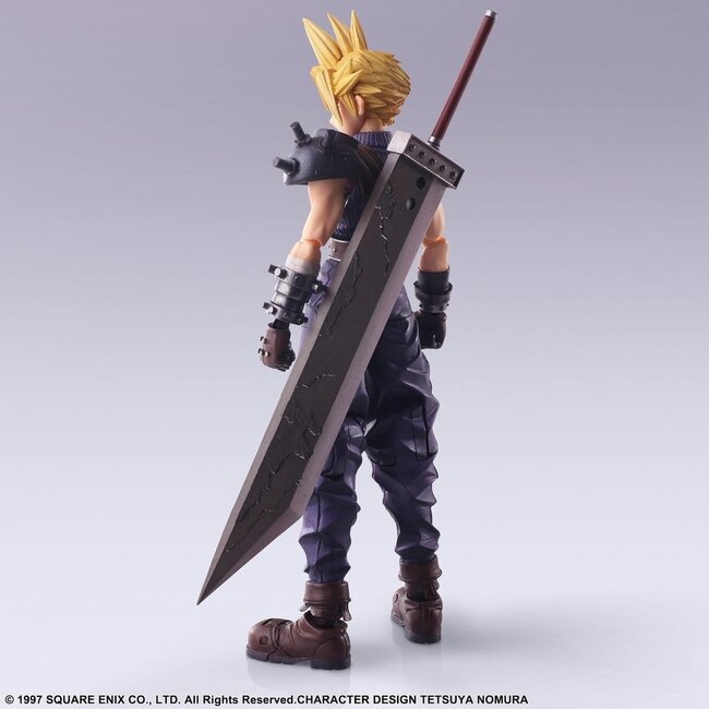 Final Fantasy VII Bring Arts Actionfigur Cloud Strife Digital Plus Edition 15 cm