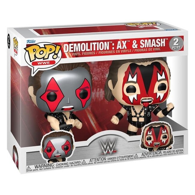WWE POP! Vinyl Figures 2-Pack Ax & Smash 9 cm