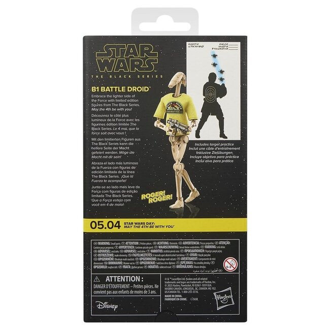 Star Wars Black Series actiefiguur B1 Battle Droid May the 4th Be With You 15 cm