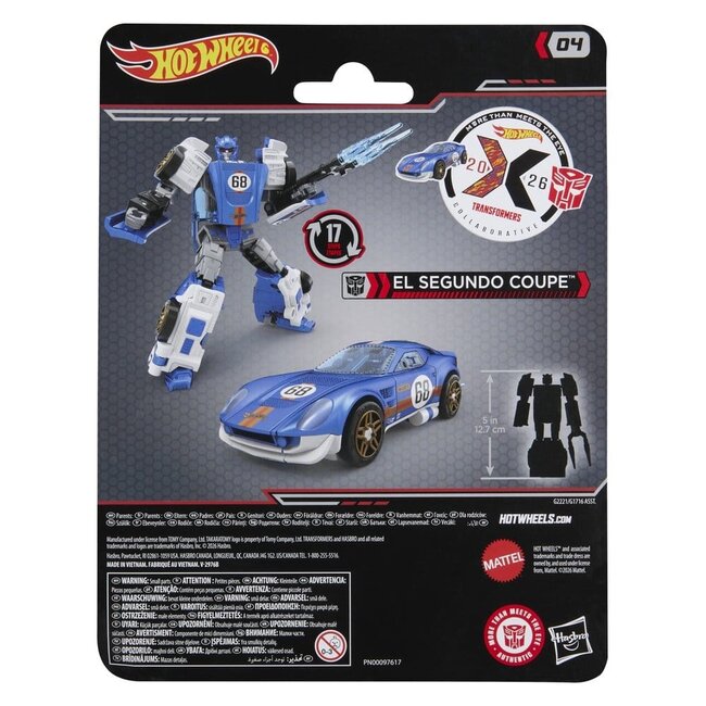 Transformers x Hot Wheels Collaborative Deluxe Class Action Figure El Segundo Coupe 13 cm