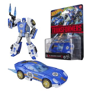 Hasbro Transformers x Hot Wheels Collaborative Deluxe Class Action Figure El Segundo Coupe 13 cm
