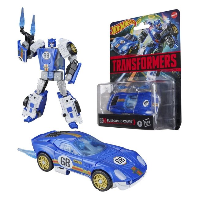 Transformers x Hot Wheels Collaborative Deluxe Class Action Figure El Segundo Coupe 13 cm
