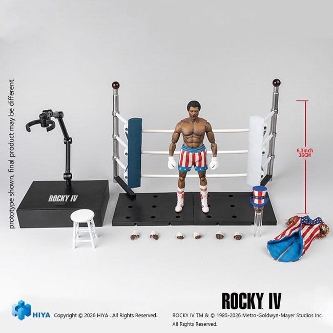 Rocky IV Exquisite Super Series Actionfigur 1/12 Apollo 16 cm