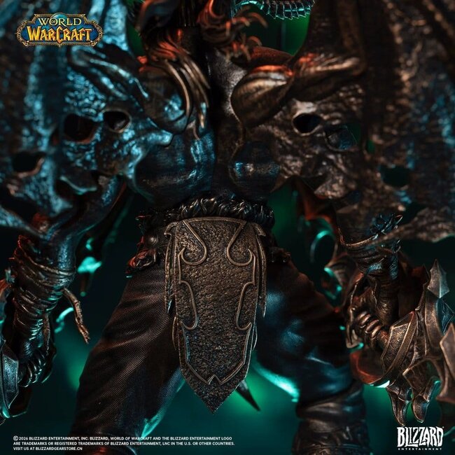 World of Warcraft Statue im Maßstab 1:10: Illidan Sturmgrimm (Bronzefarben), 34 cm