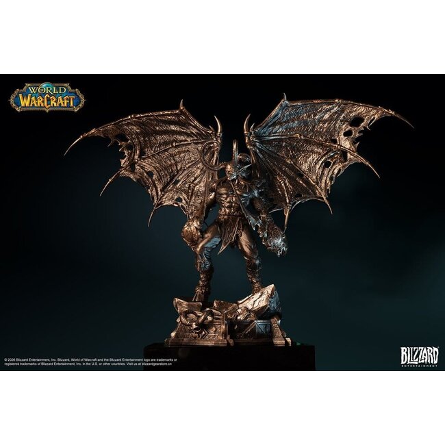 World of Warcraft Statue im Maßstab 1:10: Illidan Sturmgrimm (Bronzefarben), 34 cm