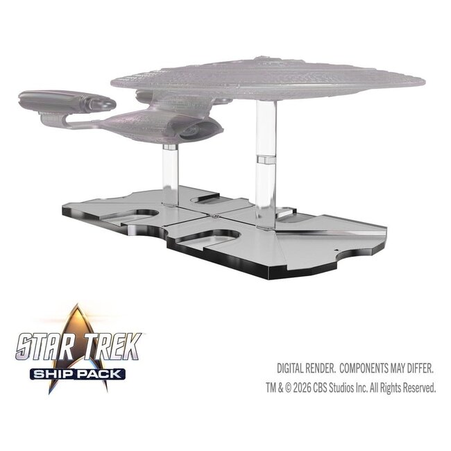 Star Trek Schiffsset, vorbemalte Miniaturen in Box, USS Enterprise – 60. Jubiläumsausgabe, 22 cm