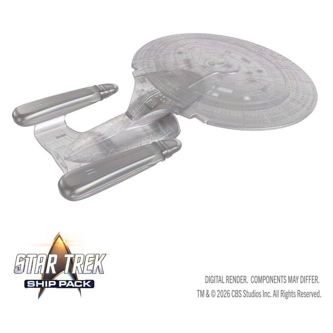 Star Trek Ship Pack Boxed prepainted Miniatures U.S.S. Enterprise - 60th Anniversary Edition 22 cm