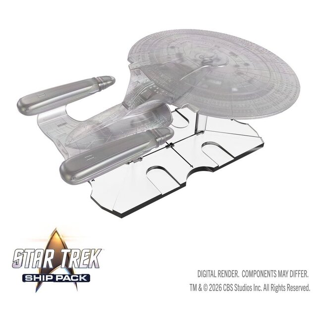Star Trek Schiffsset, vorbemalte Miniaturen in Box, USS Enterprise – 60. Jubiläumsausgabe, 22 cm