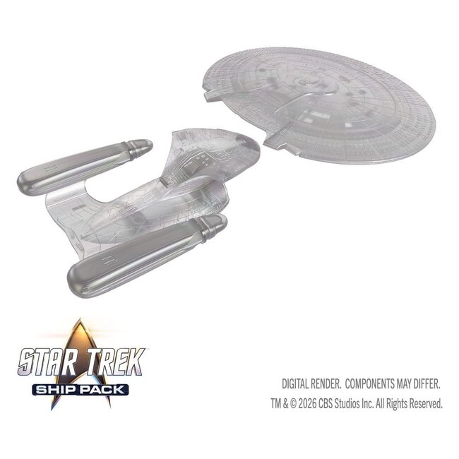 Star Trek Ship Pack Boxed prepainted Miniatures U.S.S. Enterprise - 60th Anniversary Edition 22 cm
