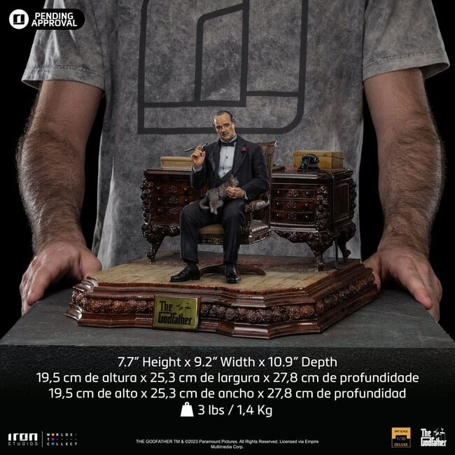 Der Pate Deluxe-Kunststatue im Maßstab 1:10 Don Vito Corleone 19 cm