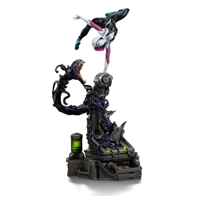 Iron Studios Spider-Man vs Villains Art Scale Statue 1/10 Ghost Spider Diorama  34 cm