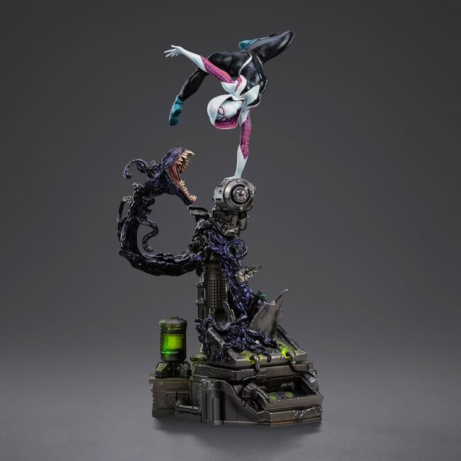 Spider-Man vs. Schurken – Kunststatue im Maßstab 1:10 – Ghost Spider Diorama – 34 cm
