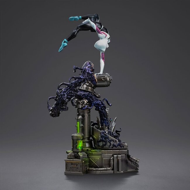Spider-Man vs. Schurken – Kunststatue im Maßstab 1:10 – Ghost Spider Diorama – 34 cm