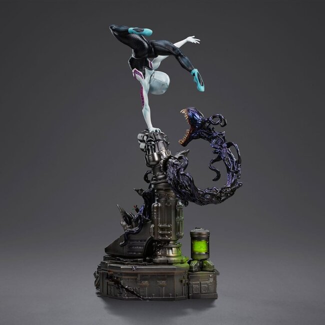 Spider-Man vs. Schurken – Kunststatue im Maßstab 1:10 – Ghost Spider Diorama – 34 cm