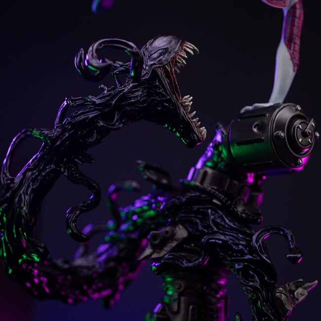 Spider-Man vs. Schurken – Kunststatue im Maßstab 1:10 – Ghost Spider Diorama – 34 cm