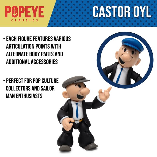 Popeye Action Figure Wave 01 Castor Oyl