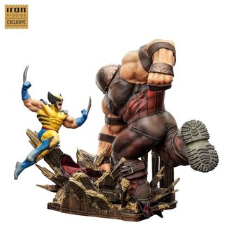 Iron Studios Marvel BDS Art Scale Statue 1/10 Wolverine vs Juggernaut heo EU Exclusive 30 cm