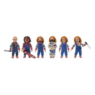 NECA  Chucky (TV-Serie) Actionfiguren Blindbox 1/7 Good Guy Serie 1 Sortiment (6)