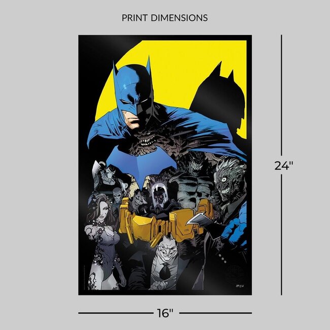 DC Comics Fine Art Print Batman #1 (hoogglans zwarte editie) 41 x 61 cm - zonder lijst
