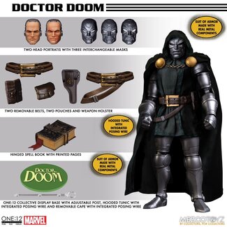 Mezco Toys Marvel Actionfigur 1/12 Doctor Doom 17 cm