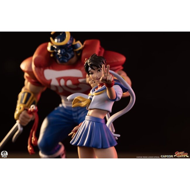 Street Fighter Street Jam Statues 1/10 Sakura & Sodom 22 cm