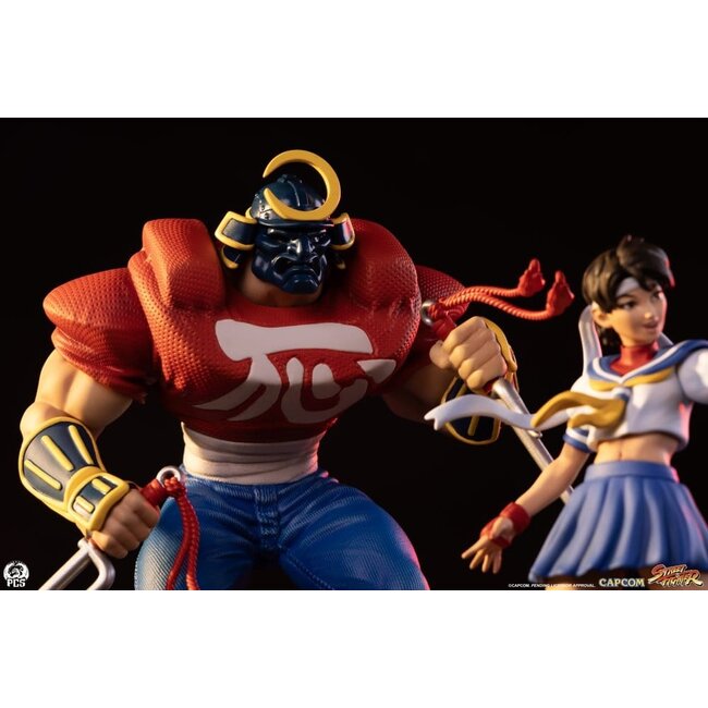 Street Fighter Street Jam Statues 1/10 Sakura & Sodom 22 cm