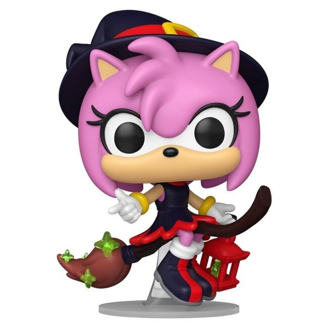 Funko Sonic the Hedgehog POP! Games Vinylfigur Amy auf dem Besen 9 cm