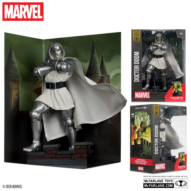 Marvel 1/6 Statue Doctor Doom (Doctor Doom #1) Future Foundation Gold Label
