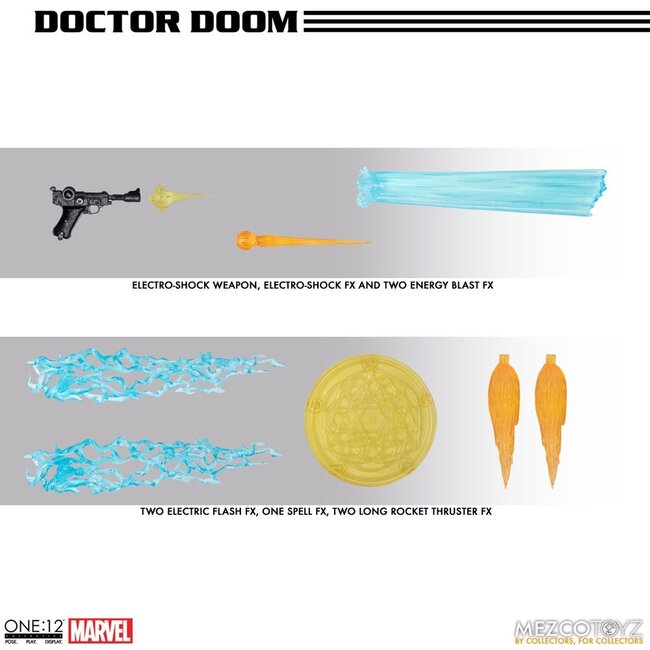 Marvel Actionfigur 1/12 Doctor Doom 17 cm