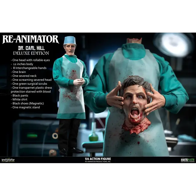 Re-animator Doctor Carl Hill 1/6 Action Figure Deluxe Edition