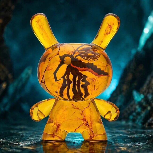 Dunny Art Spielzeugfigur aus Kunstharz, Bernstein, 20 cm