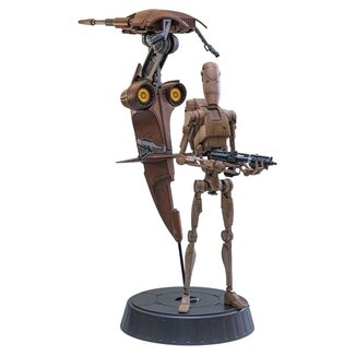 Hot Toys Star Wars: Episode I – Die dunkle Bedrohung – Film-Meisterwerk-Actionfiguren-Set 1/6 Kampfdroide & STAP 32 cm
