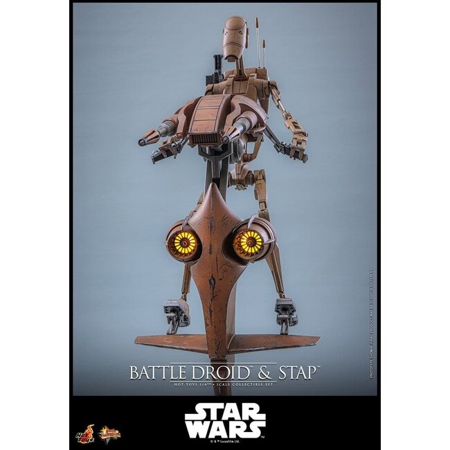 Star Wars: Episode I – Die dunkle Bedrohung – Film-Meisterwerk-Actionfiguren-Set 1/6 Kampfdroide & STAP 32 cm