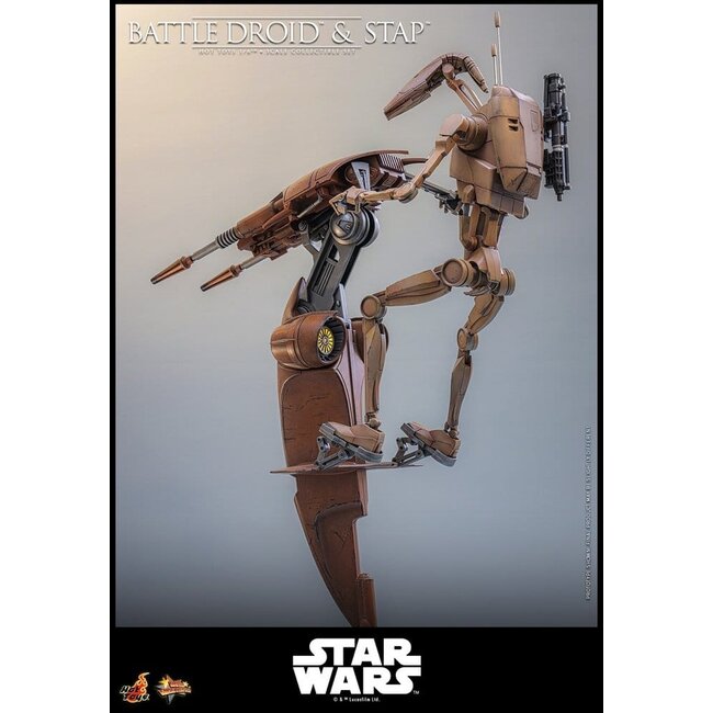 Star Wars: Episode I – Die dunkle Bedrohung – Film-Meisterwerk-Actionfiguren-Set 1/6 Kampfdroide & STAP 32 cm